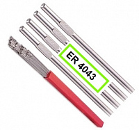 Прутки алюминиевые GWC ER4043 (AlSi5) ф2,0мм, пенал 5кг
